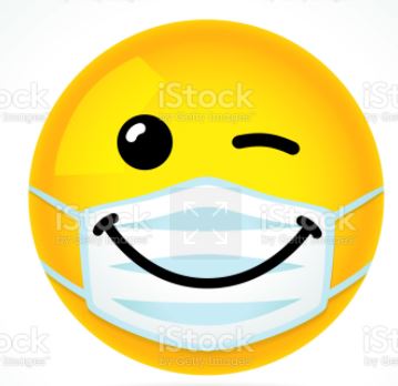 smiley with the face mask