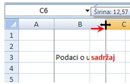 Promjena širine ćelije