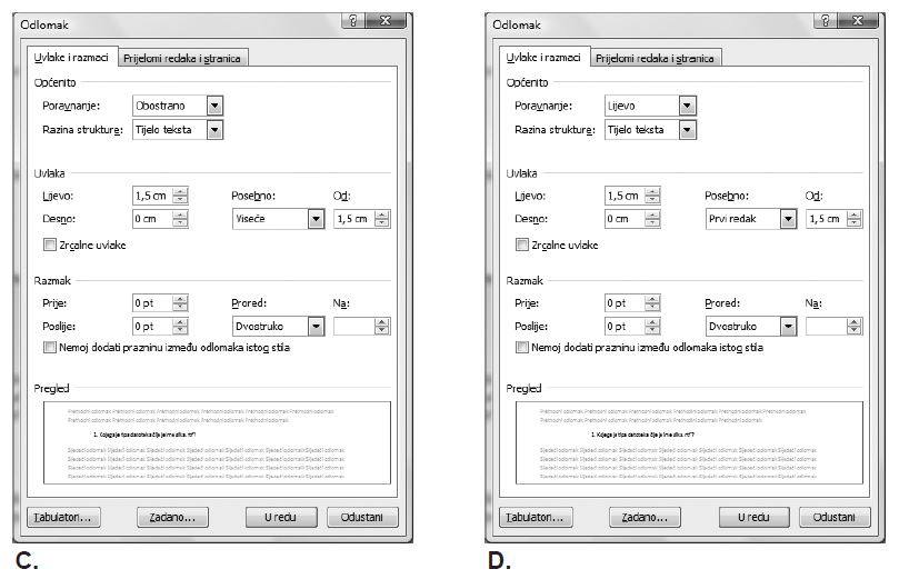 odgovori C i D