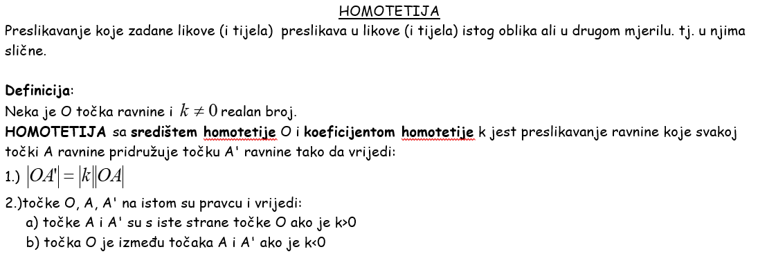 def homotetije